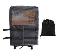 Outdoor TV Cover Protector, Weather Resistant Screen Cover, Mobile TV Cart Shield with Sun Protection, Waterproof Dustproof Protector, Fits Most Standard Television Size, Ideal for Garden and Backyard