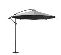 Outdoor Umbrella Replacement Canopy, 6 Ribs 6.4 FT Patio Umbrella Cover with Durable UV Resistant Fabric and Reinforced Edge Design, Garden Shade Replacement Canopy for Backyard Pool Deck Beach