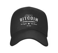 Outdoor Unisex Bitcoin Satoshi Nakamoto en Cripto Confiamos en Gorras de béisbol para Hombres Mujeres Blockchain Ajustable Sombrero de Papá Protección Solar Snapback Regalo Personalizado