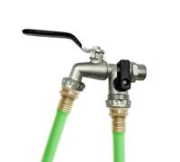 Outdoor Water Faucet | 3/4 inch Frost-Proof Tap with 2 Outlets,Outside Water Spigot,for Watering Irrigation Car Wash Plant Care Garden Lawn Yard