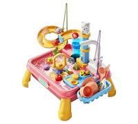 Outdoor Water Table - Sensory Activity Play Table with Built In Pump | Interactive Water Activity Station for Boys Girls Ages 4-8 | Splash Learning Toy for Playroom Daycare Patio Beach Garden