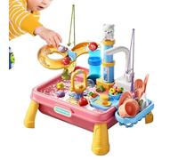 Outdoor Water Table, Sensory Water Station, Built-In Pump Activity Set, Fun Educational Learning Toy, Summer Entertainment Solution, Suitable For Boys Girls Ages 4 To 8 Playrooms Patios Beaches Parks