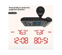 Outdoor Weather Station Thermometer Weather Forecast Projection Alarm Clock with Temperature and Humidity