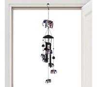 Outdoor Wind Chimes - 11.54x4.84x2.28 Inches Patriotic Small Bells Hook Included | Outdoor Eagle Wind Chime - For Fence Garden Patio Porch Balcony Backyard Family Friends Homeowners