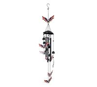 Outdoor Wind Chimes - 11.54x4.84x2.28 Inches Patriotic Small Bells Hook Included | Outdoor Eagle Wind Chime - For Fence Garden Patio Porch Balcony Backyard Family Friends Homeowners