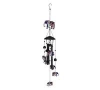 Outdoor Wind Chimes - 34.65 Inches Metal Patriotic Eagle Bells with Hook Included, Decorative Garden Chime | Americana Hanging Ornament, Weather Resistant Yard Decor, For Patio Porch Balcony Backyard