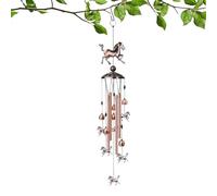 Outdoor Wind Chimes - 88cm Copper Funny Weatherproof Horse Decor Rustproof Windchimes | Horse Shaped Wind Chimes with 4 Aluminum Tubes Hanging Bells For Indoor Home Garden Yard