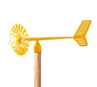 Outdoor Wind Sculpture Spinner, Garden Windmill Decor, Rotating Porch Art with Wind Driven Motion System Design Structure, Metal Spinner with Stable Balance Build, Backyard Accessory for Patio Use