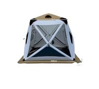 Outdoor Winter Fishing Tent For Camping 3-4 Person with Windows Quick Opening Windproof and Waterproof Gadgets(Brown Small)