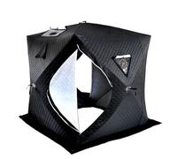 Outdoor Winter Thickened Insulated Ice Fishing Tent Camping Gear Warm and Cold Resistant Shelter For Weather(Chimney 1.8M)