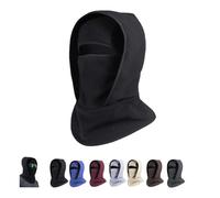 Outdoor Winter Warm Hat Neckband Integrated Cycling Mask Sports Ski Head Cover,Unisex Windproof Ski Mask for Cycling (Black,3XL)