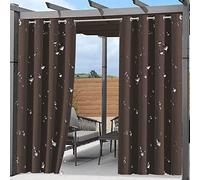 OutdoorCurtain 150 x 190 cm Parasol Protector para Jardín Patio Gazebo con Cable Superior Pasa a Través 1 Pieza Tienda de campaña opaca para uso en exteriores
