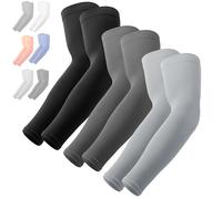 OutdoorEssentials Mangas para Brazos - 3x Pares Mangas Cubre Brazos para el Sol - Manguitos Running Voleibol Bicicleta Baloncesto Ciclismo Running Tenis - Set 6x Protector Antebrazo