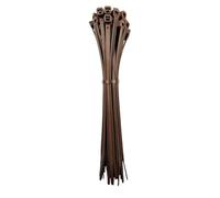 OutdoorFix - Abrazaderas para cables (200 x 4,6 mm, 50 piezas, madera de sauce clara, resistente a la intemperie, anti-UV