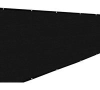 Outdoorfor Balcón 0,6/0,7/0,8/0,9/1,2 m - Red de protección UV para valla de jardín HDPE con ojales de metal, color negro, 0,8 x 7 m, resistente a la intemperie, fácil de instalar