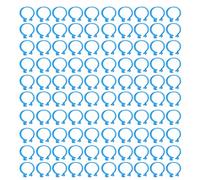 outdoorm 100 Piezas Anillo para Patas de Aves de Corral Bandas para Las Piernas de identificación de Patos y pájaros Anillos para Tobillos de Pollo con Hebilla de Tipo Abierto (20mm)