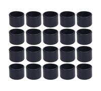 outdoorm 20 piezas punta de pierna de muebles extremo de tubo redondo protector de plástico para silla mesa equipo de gimnasio