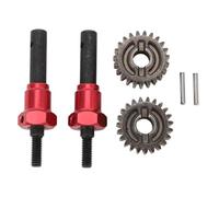 outdoorm 2PCS RC Eje de transmisión para 1/10 RC Crawler Car con acoplador 8258 Portal Drive Salida Gear