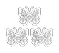 outdoorm 3 Piezas de Troqueles para álbumes de Recortes, Manualidades de Bricolaje, Aspecto Exquisito, Troqueles de Papel en Relieve de Acero al Carbono