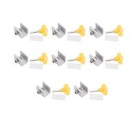 outdoorm 8 juegos de cerraduras de ventana ajustables de un solo orificio aleación de aluminio cerradura deslizante horizontal vertical plata