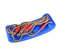 outdoorm Asiento de Columpio doblado de plástico para niños al Aire para niños en el Patio Trasero del jardín de Infantes (Azul)