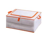 outdoorm Bolsa de Almacenamiento de Ropa, contenedor de Almacenamiento Rectangular con Cremallera Impermeable Transparente de Gran Capacidad para Mantas y edredones (Metro)