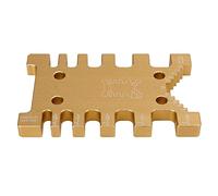 outdoorm Carpintería Tenon Card Caliper Calibre Resistencia al Desgaste Operación Simple Herramienta de Ayuda de medición (Oro)