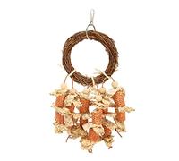 outdoorm Columpio para pájaros al Aire Libre, Juguete para Masticar, mazorcas de maíz, Escalada, Ejercicio, Loro, Percha, Juguete para morder, para periquitos y pájaros del Amor.