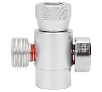 outdoorm Conector de Bomba de Aire para Exteriores, estación de llenado, Adaptador de inflador de CO2 con Calibre de 3000psi (Nuevo Reloj con Correa Plateada W21.8ASA)