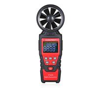 outdoorm HABOTEST HT625B Anemómetro digital de mano Medidor de velocidad del viento Mide con precisión la temperatura del viento Volumen del aire y punto de rocío con pantalla LCD (Tipo B)