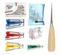 outdoorm Herramienta de encuadernación Tela Cinta al bies Fabricante Acolchado Prensatelas Carpeta Pie Costura DIY (Juego de dobladillos de 4 especificaciones.)