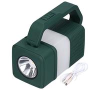 Outdoorm Luz de Camping Lámpara de Tienda Multiusos Linterna USB con Altavoz Lámpara de Emergencia para iluminación Exterior (Verde)