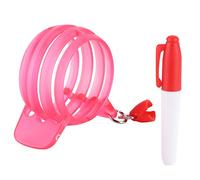 outdoorm Marcador de línea de bola Kit de alineación de golf Dispositivo de dibujo de línea Flechas e identificadores de trayectoria de oscilación (Roja)