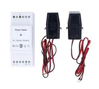 outdoorm Medidor de energía inteligente WiFi 90-250VAC WiFi Medidor de energía de corriente de voltaje eléctrico con 2 abrazaderas