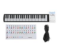 outdoorm Piano Enrollado A Mano Flexible Portátil 49 Teclas Recargable Altavoz Incorporado Teclado Instrumento K5