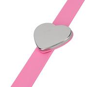 outdoorm Pulsera de Paleta magnética con Forma de corazón, Anillo de Silicona, Pulsera para salón de Belleza, Color Rosa