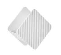 outdoorm Soporte de Esponja para Platos, escurridor de Almacenamiento Multifuncional para Fregadero de Cocina, Organizador de fregador de lavavajillas de plástico (Blanca)