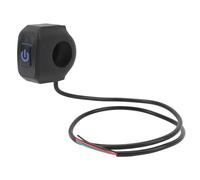 outdoorm Tamaño del Faro de la bocina del Interruptor de la Motocicleta Universal Impermeable para los jarras del Faro para Jinetes versátiles (Luz Azul)
