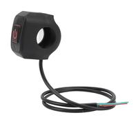 outdoorm Tamaño del Faro de la bocina del Interruptor de la Motocicleta Universal Impermeable para los jarras del Faro para Jinetes versátiles (Luz roja)