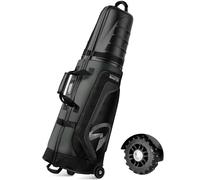 OutdoorMaster Bolsas de Viaje de Golf para aerolíneas con Ruedas y Funda rígida, protegen los Palos de Golf, Ligeras y fáciles de maniobrar, versión Mejorada, Color Gris