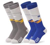 OutdoorMaster Calcetines de esquí para niños, diseño de pantorrilla, calcetines térmicos cálidos para niños y niñas