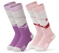 OutdoorMaster Calcetines de esquí para niños, diseño de pantorrilla, calcetines térmicos cálidos para niños y niñas