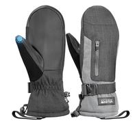 OutdoorMaster Guantes de esquí de nieve para mujeres y hombres, guantes térmicos de snowboard y esquí con pantalla táctil, antideslizantes, impermeables, con doble bolsillo para esquí, snowboard