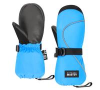 OutdoorMaster Guantes de esquí para niños, guantes de esquí para invierno, impermeables, térmicos, para niños y niñas, esquí, snowboard, deportes de invierno