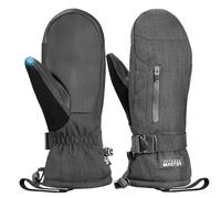 OutdoorMaster Guantes térmicos de esquí para mujeres y hombres, guantes térmicos de esquí Screen Touch, cálidos de invierno, antideslizantes, impermeables, con doble bolsillo, para deportes de clima