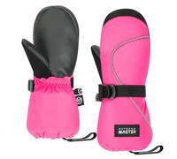 OutdoorMaster Manoplas de esquí para niños, guantes de nieve térmicos impermeables para niños y niñas, esquí, snowboard, deportes de invierno