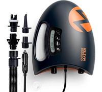OutdoorMaster The Shark Bomba Sup de Alta presión - Bomba de Aire eléctrica con Sistema de enfriamiento Activo de 20 PSI Inflación Inteligente de Dos etapas y Apagado automático para Tablas de Remo