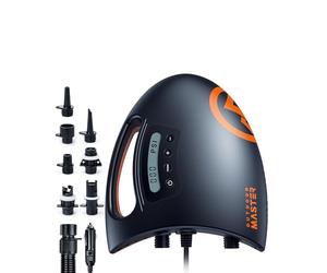 OutdoorMaster The Shark Bomba Sup de Alta presión - Bomba de Aire eléctrica con Sistema de enfriamiento Activo de 20 PSI Inflación Inteligente de Dos etapas y Apagado automático para Tablas de Remo