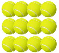 OUTDOORN 12 pelotas de tenis - Competición y entrenamiento - Pelota de tenis amarilla para niños, perros y lavadora