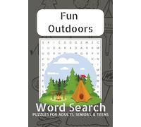 Outdoors Word Search Book: 50+ Word Searches with Easy to Read Print about Camping, Fishing & More | 6x9 inches